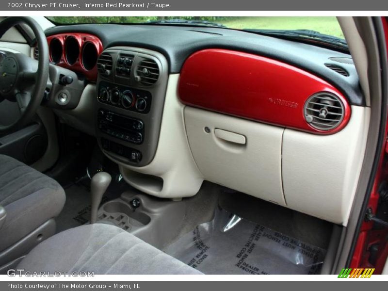 Inferno Red Pearlcoat / Taupe 2002 Chrysler PT Cruiser