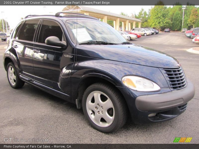 Patriot Blue Pearl / Taupe/Pearl Beige 2001 Chrysler PT Cruiser Touring