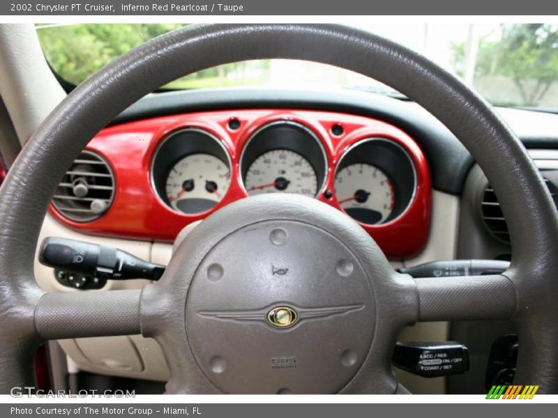 Inferno Red Pearlcoat / Taupe 2002 Chrysler PT Cruiser