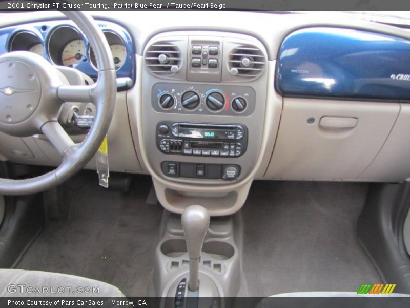 Patriot Blue Pearl / Taupe/Pearl Beige 2001 Chrysler PT Cruiser Touring