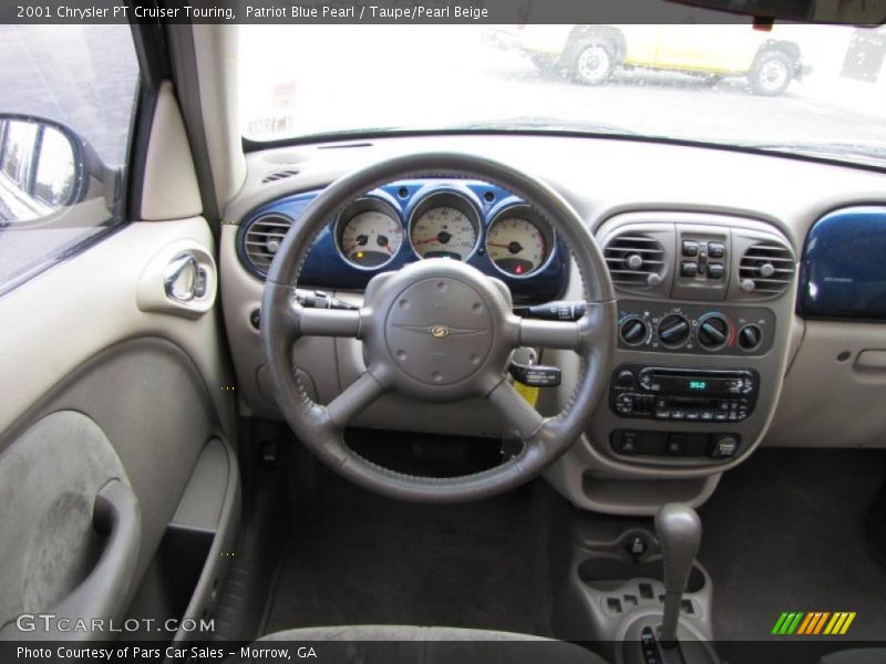 Patriot Blue Pearl / Taupe/Pearl Beige 2001 Chrysler PT Cruiser Touring