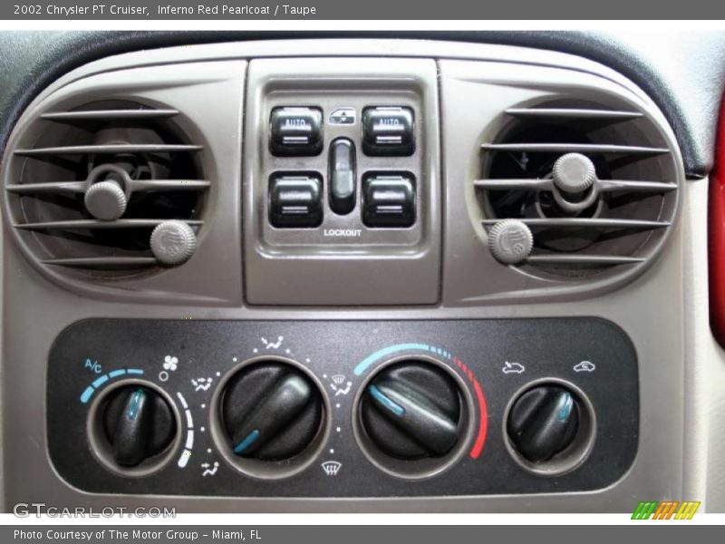 Controls of 2002 PT Cruiser 