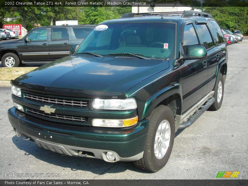 Forest Green Metallic / Medium Gray/Neutral 2002 Chevrolet Tahoe Z71 4x4