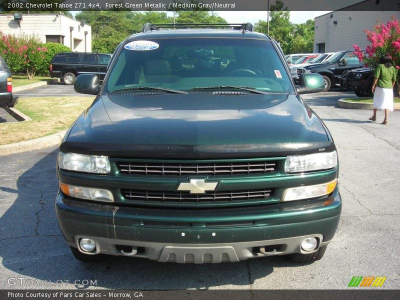 Forest Green Metallic / Medium Gray/Neutral 2002 Chevrolet Tahoe Z71 4x4
