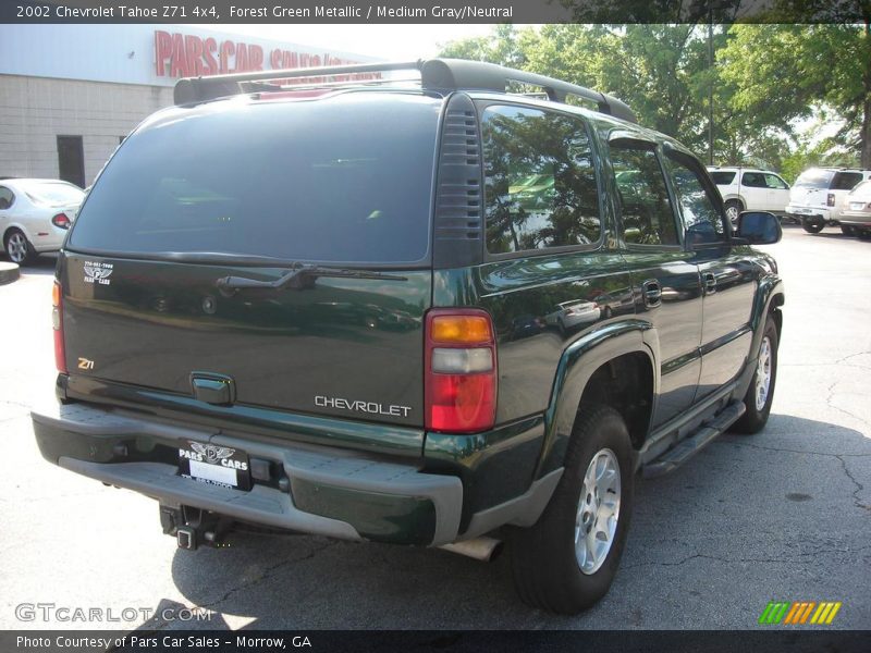 Forest Green Metallic / Medium Gray/Neutral 2002 Chevrolet Tahoe Z71 4x4