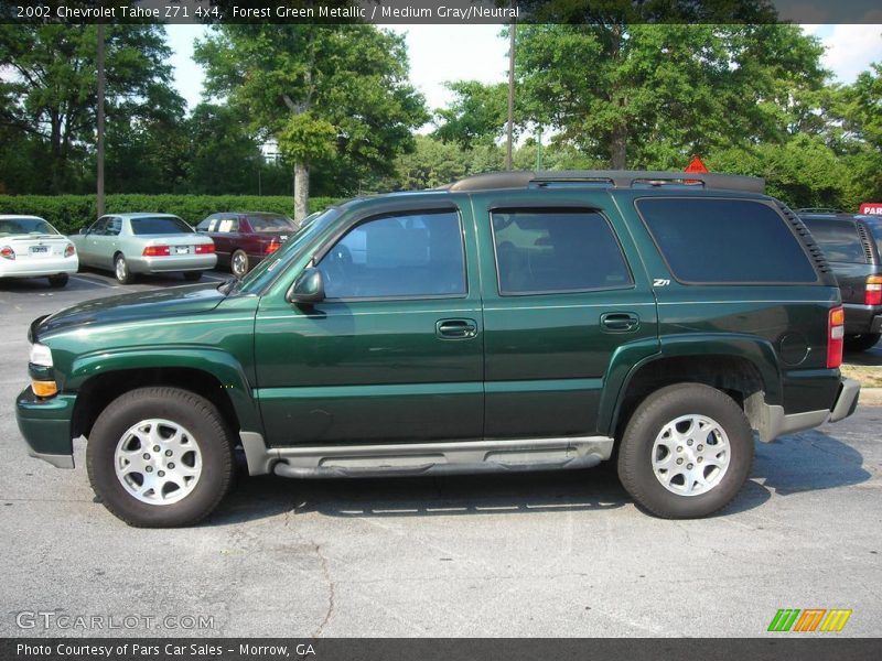 Forest Green Metallic / Medium Gray/Neutral 2002 Chevrolet Tahoe Z71 4x4