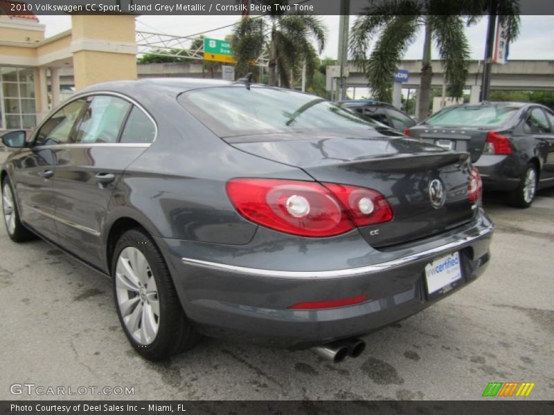 Island Grey Metallic / Cornsilk Beige Two Tone 2010 Volkswagen CC Sport