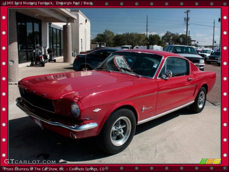 Emberglo Red / Black 1966 Ford Mustang Fastback