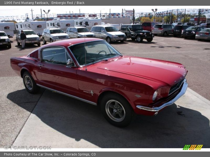 Emberglo Red / Black 1966 Ford Mustang Fastback