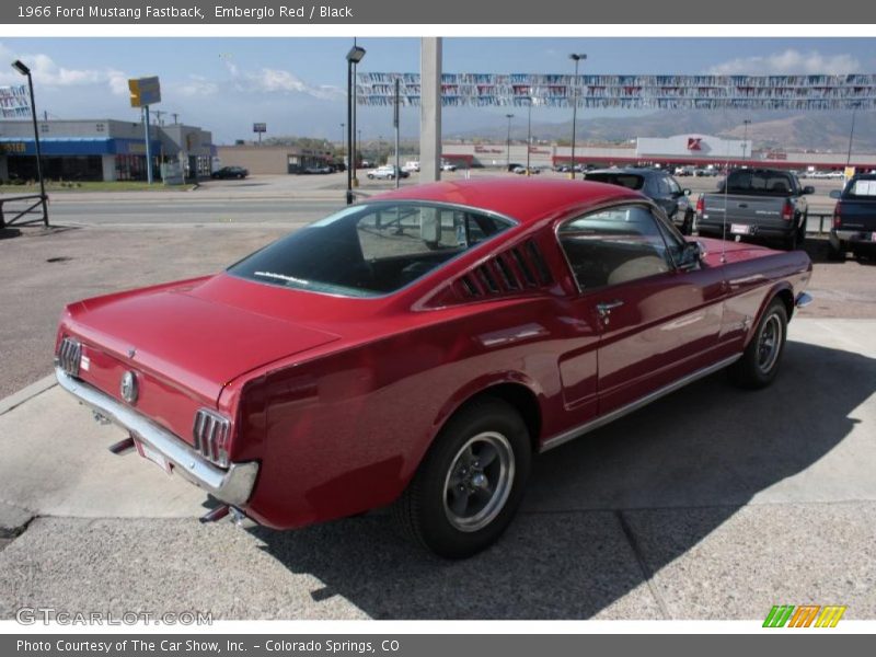 Emberglo Red / Black 1966 Ford Mustang Fastback
