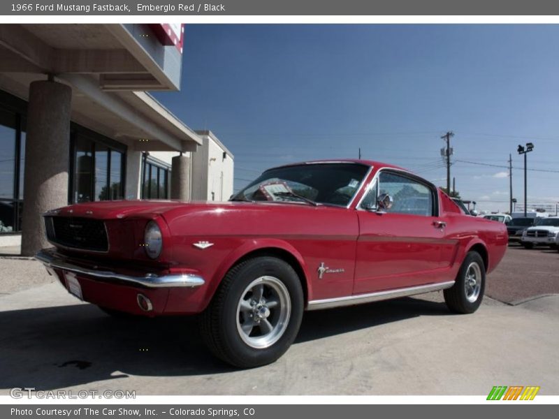 Emberglo Red / Black 1966 Ford Mustang Fastback