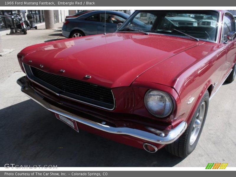 Emberglo Red / Black 1966 Ford Mustang Fastback