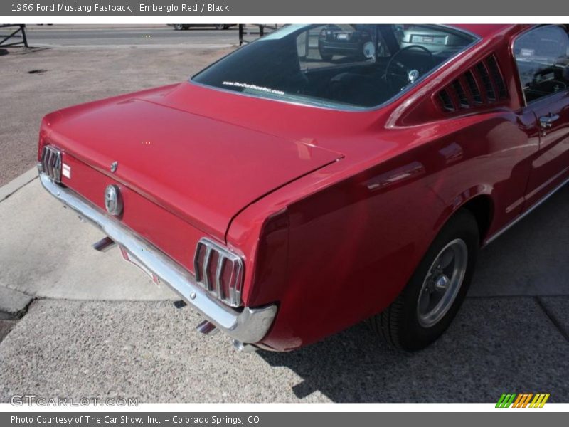 Emberglo Red / Black 1966 Ford Mustang Fastback