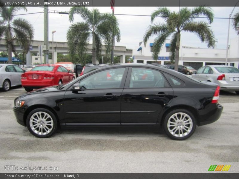 Black / Dark Beige/Quartz 2007 Volvo S40 2.4i