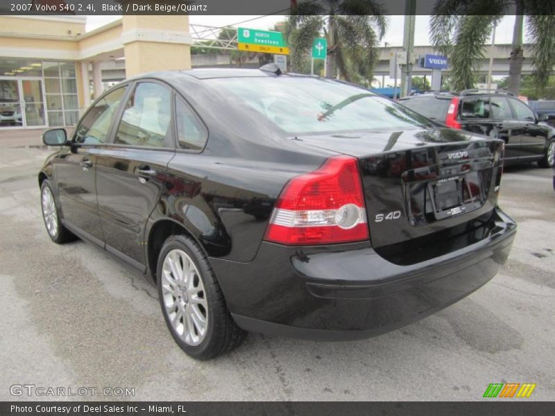 Black / Dark Beige/Quartz 2007 Volvo S40 2.4i