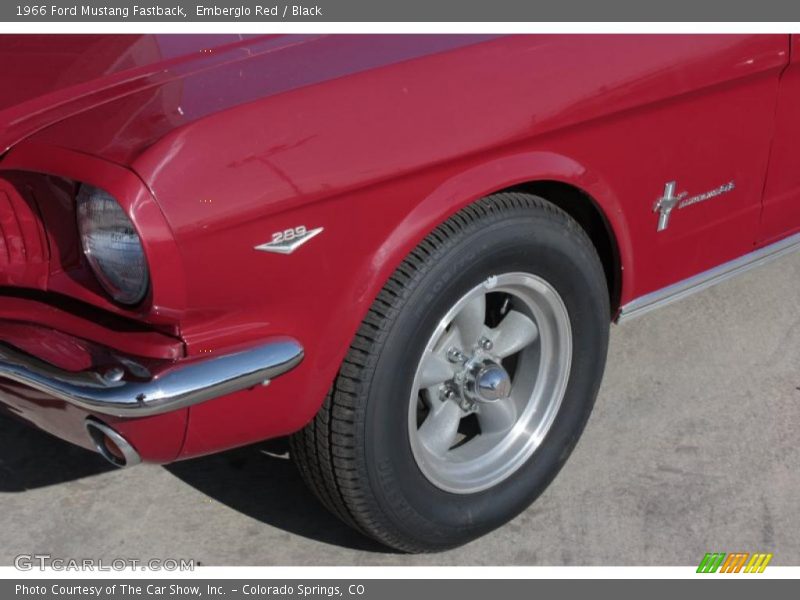 Emberglo Red / Black 1966 Ford Mustang Fastback