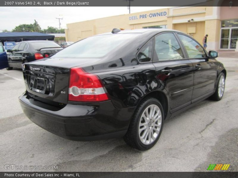Black / Dark Beige/Quartz 2007 Volvo S40 2.4i