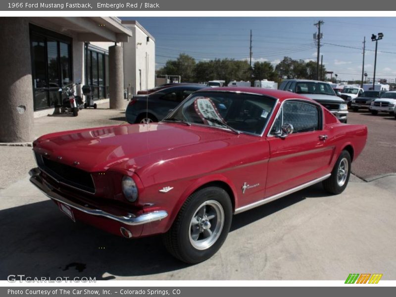 Emberglo Red / Black 1966 Ford Mustang Fastback
