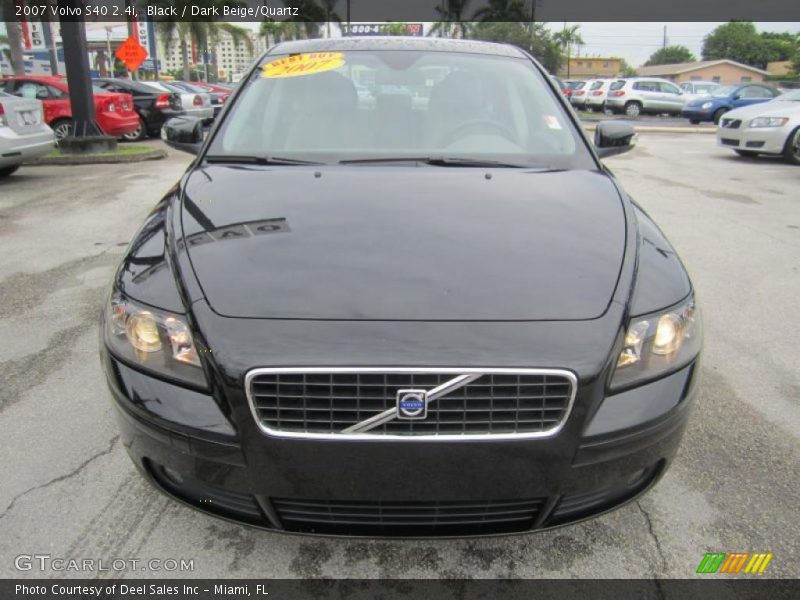 Black / Dark Beige/Quartz 2007 Volvo S40 2.4i