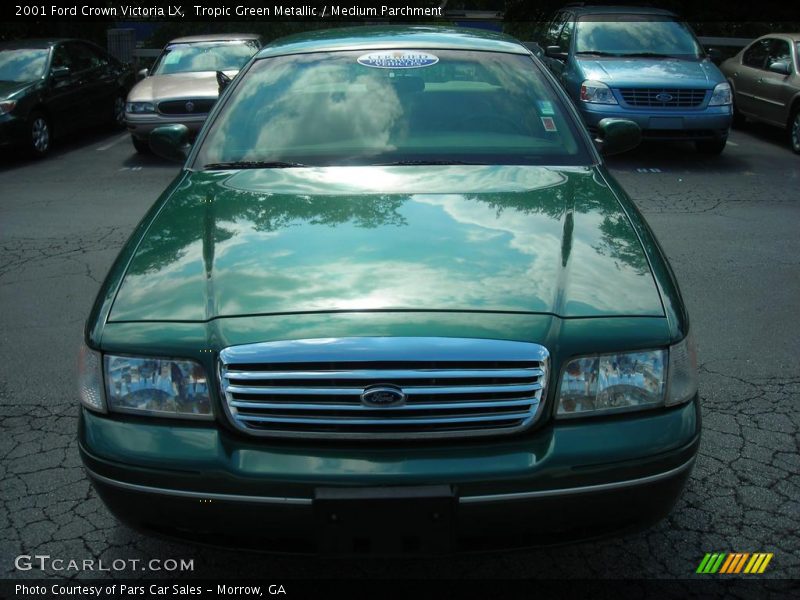 Tropic Green Metallic / Medium Parchment 2001 Ford Crown Victoria LX