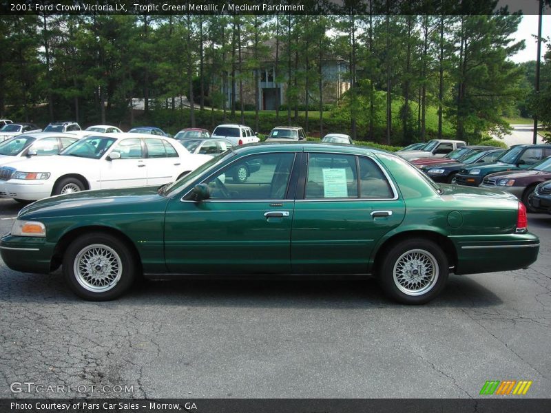 Tropic Green Metallic / Medium Parchment 2001 Ford Crown Victoria LX