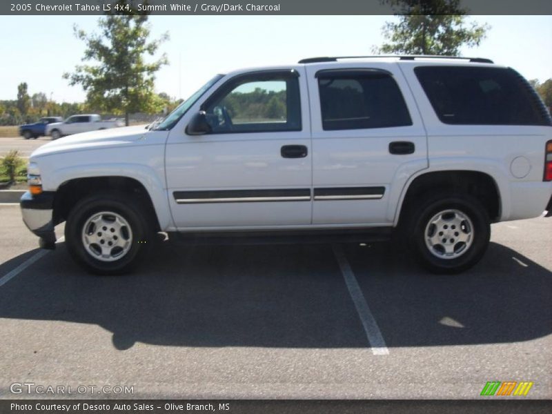 Summit White / Gray/Dark Charcoal 2005 Chevrolet Tahoe LS 4x4