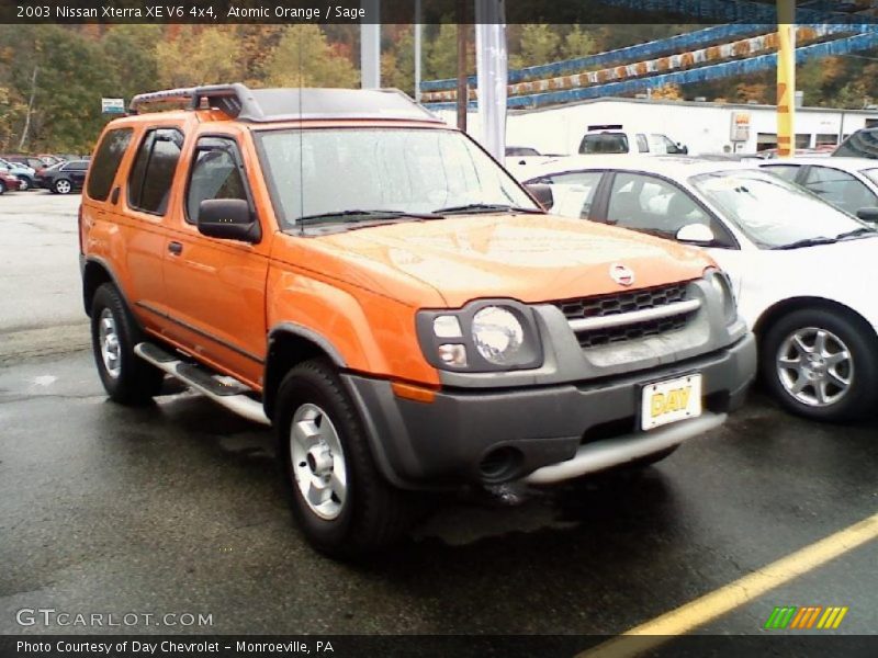 Atomic Orange / Sage 2003 Nissan Xterra XE V6 4x4