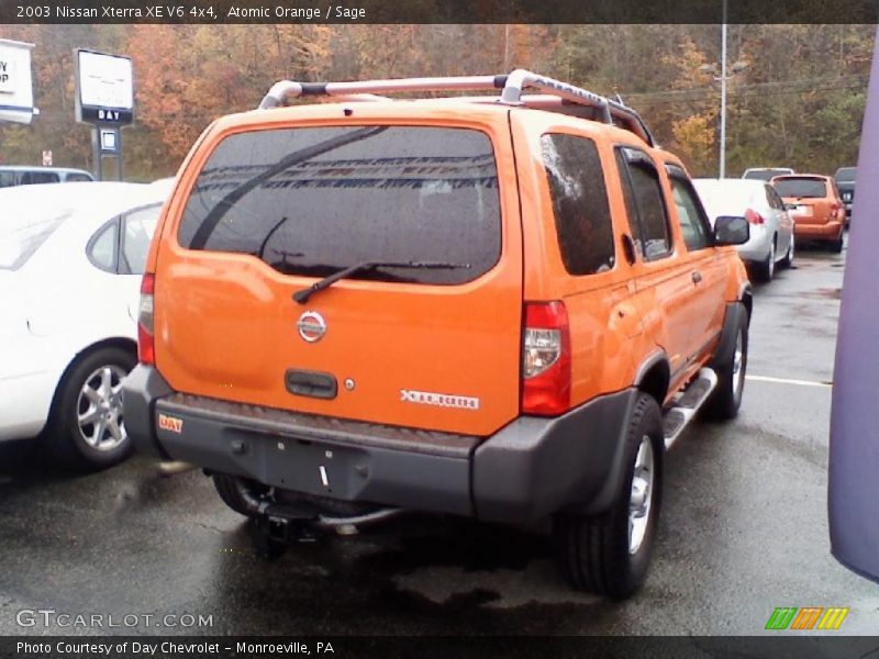 Atomic Orange / Sage 2003 Nissan Xterra XE V6 4x4