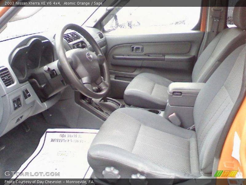 Atomic Orange / Sage 2003 Nissan Xterra XE V6 4x4