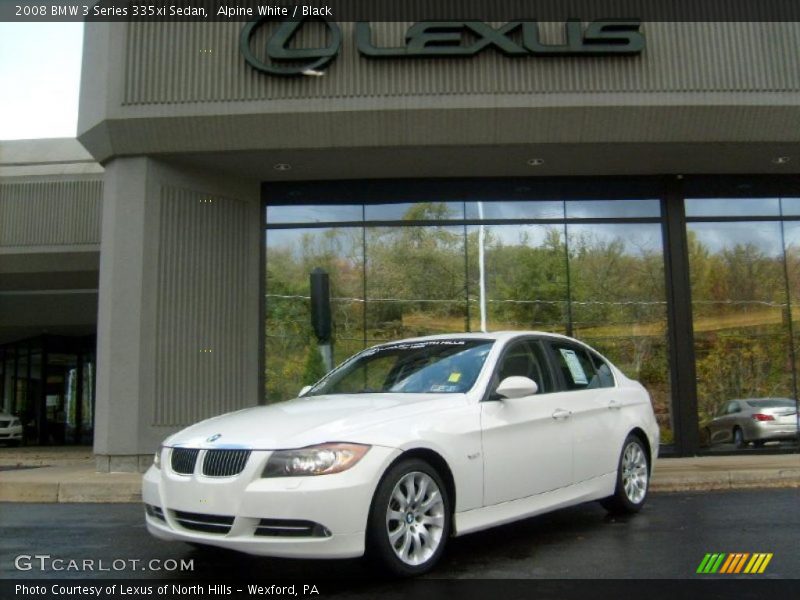 Alpine White / Black 2008 BMW 3 Series 335xi Sedan