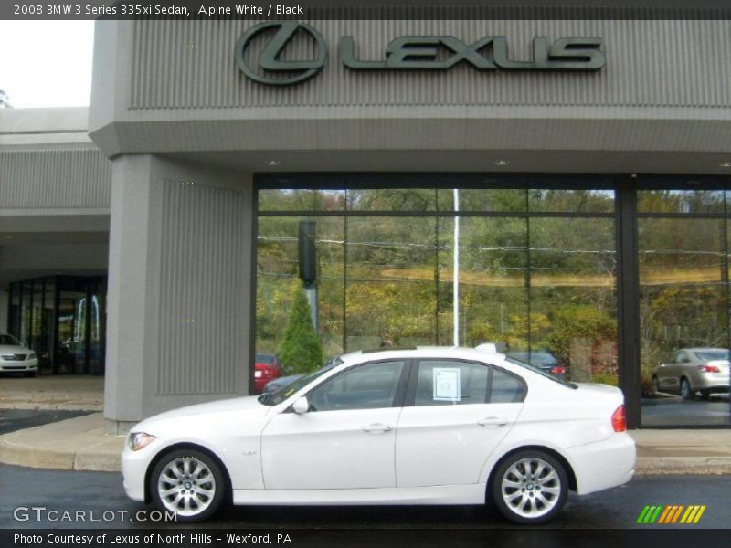 Alpine White / Black 2008 BMW 3 Series 335xi Sedan