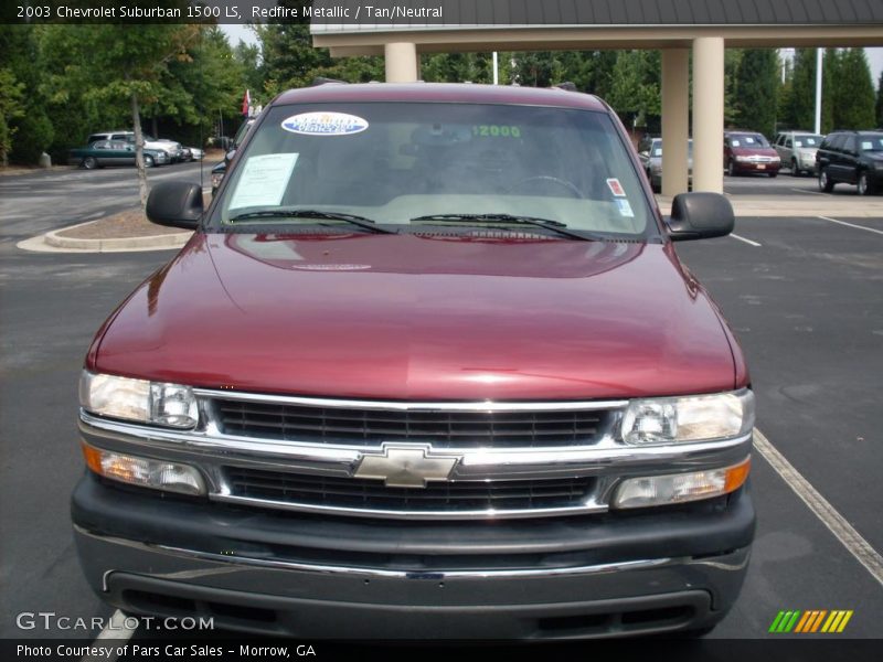 Redfire Metallic / Tan/Neutral 2003 Chevrolet Suburban 1500 LS