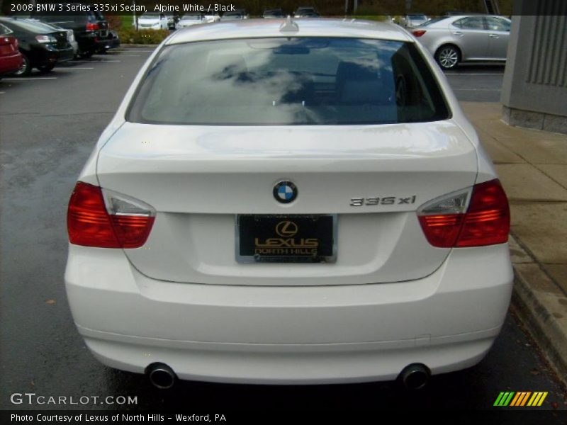 Alpine White / Black 2008 BMW 3 Series 335xi Sedan