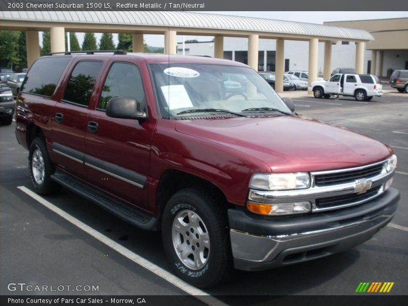 Redfire Metallic / Tan/Neutral 2003 Chevrolet Suburban 1500 LS
