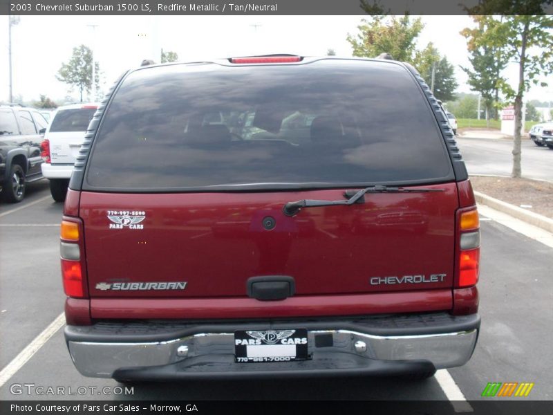 Redfire Metallic / Tan/Neutral 2003 Chevrolet Suburban 1500 LS