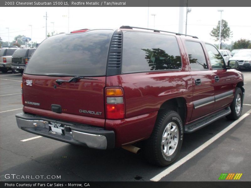 Redfire Metallic / Tan/Neutral 2003 Chevrolet Suburban 1500 LS