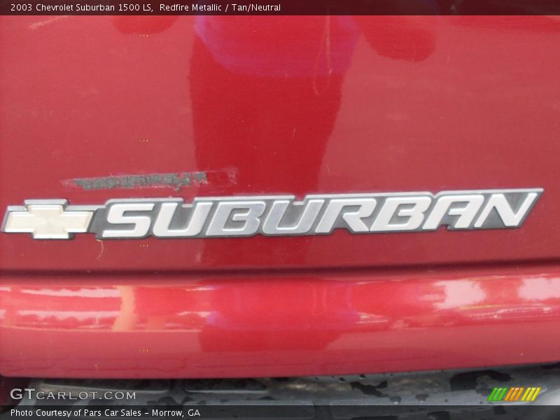 Redfire Metallic / Tan/Neutral 2003 Chevrolet Suburban 1500 LS