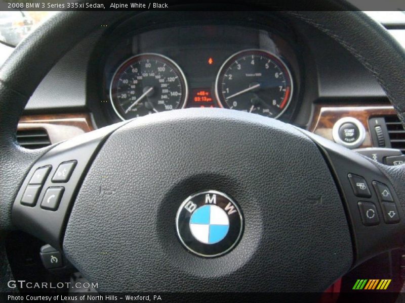 Alpine White / Black 2008 BMW 3 Series 335xi Sedan