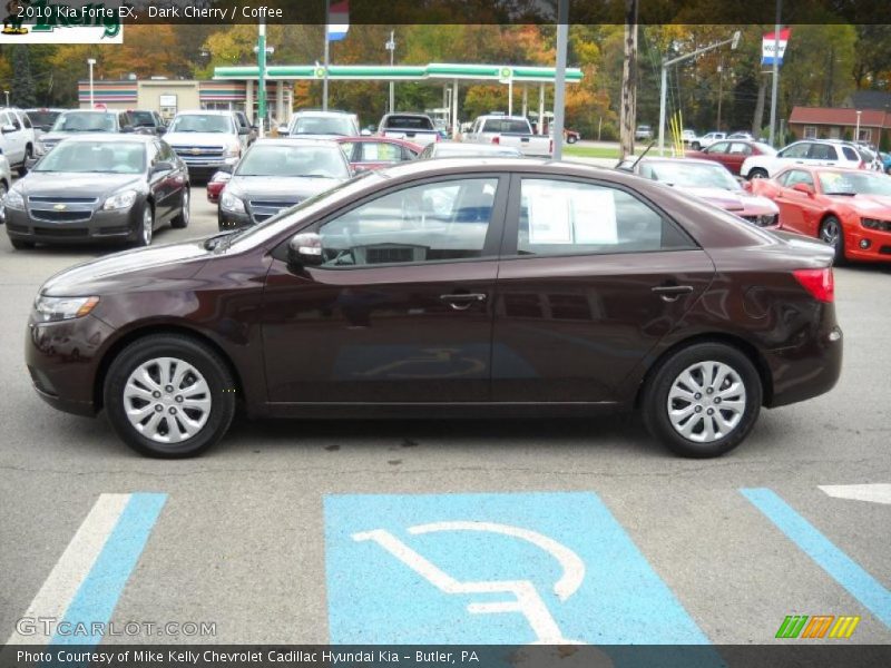 Dark Cherry / Coffee 2010 Kia Forte EX