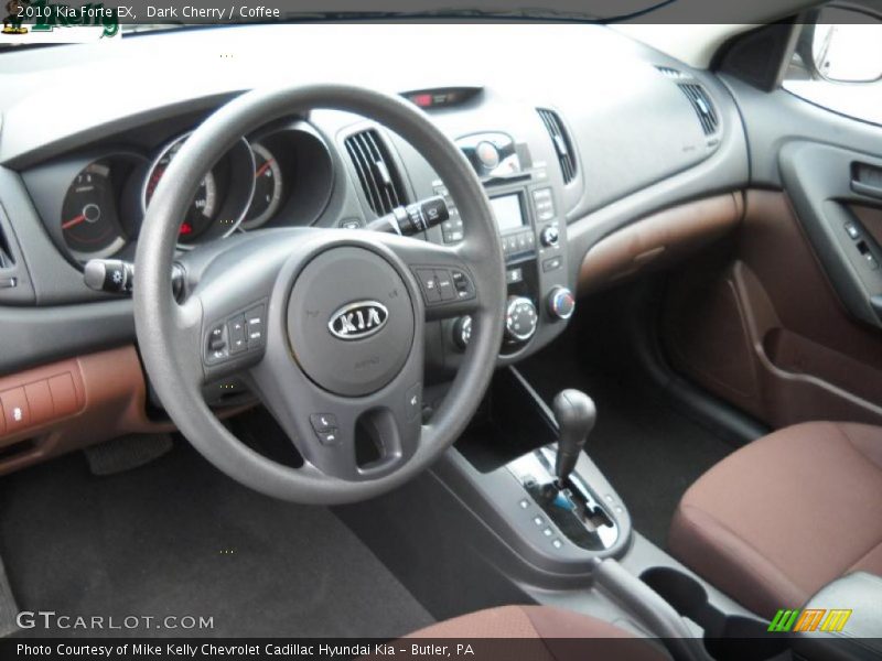 Dark Cherry / Coffee 2010 Kia Forte EX