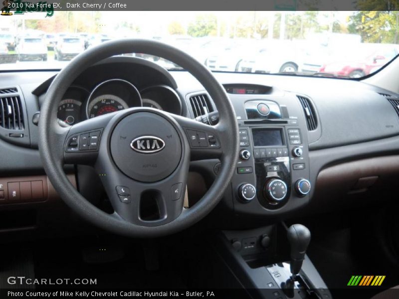 Dark Cherry / Coffee 2010 Kia Forte EX