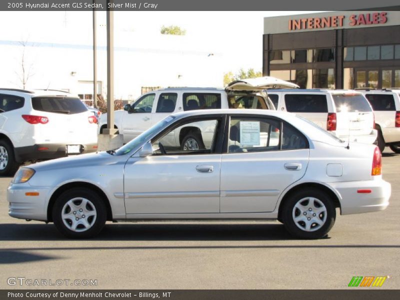 Silver Mist / Gray 2005 Hyundai Accent GLS Sedan