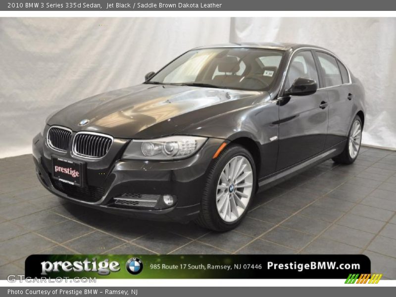 Jet Black / Saddle Brown Dakota Leather 2010 BMW 3 Series 335d Sedan