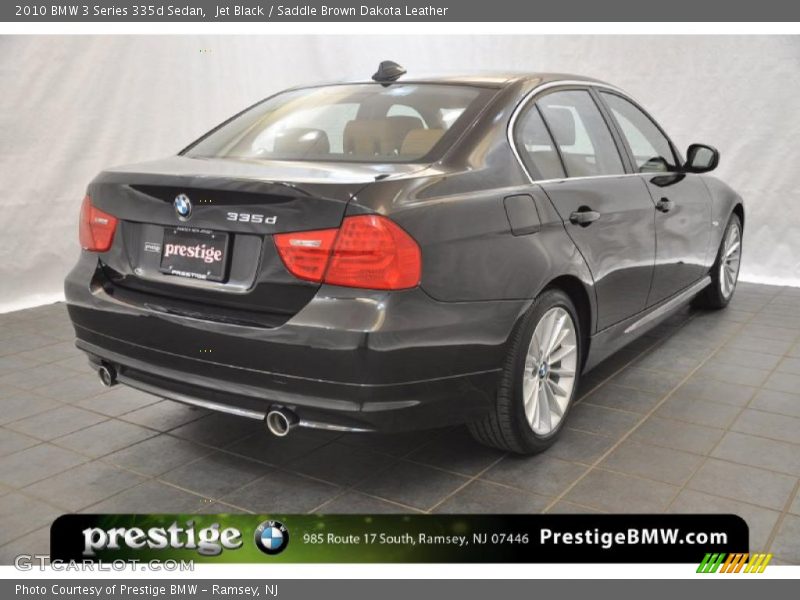 Jet Black / Saddle Brown Dakota Leather 2010 BMW 3 Series 335d Sedan