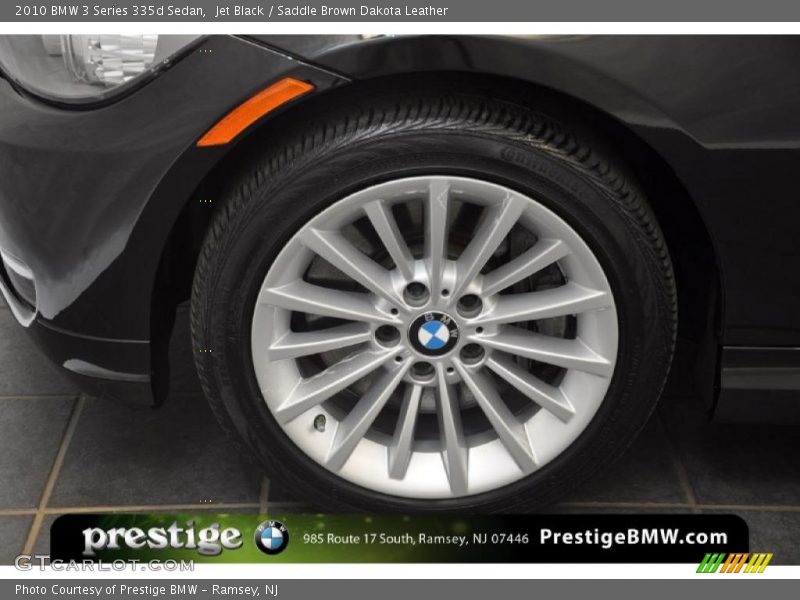 Jet Black / Saddle Brown Dakota Leather 2010 BMW 3 Series 335d Sedan