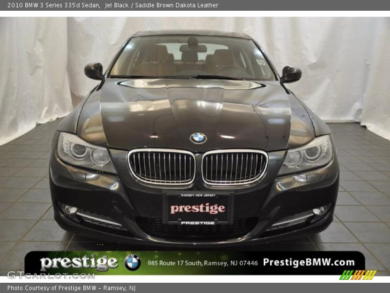 Jet Black / Saddle Brown Dakota Leather 2010 BMW 3 Series 335d Sedan