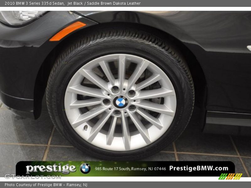Jet Black / Saddle Brown Dakota Leather 2010 BMW 3 Series 335d Sedan