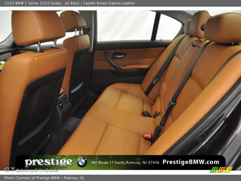 Jet Black / Saddle Brown Dakota Leather 2010 BMW 3 Series 335d Sedan