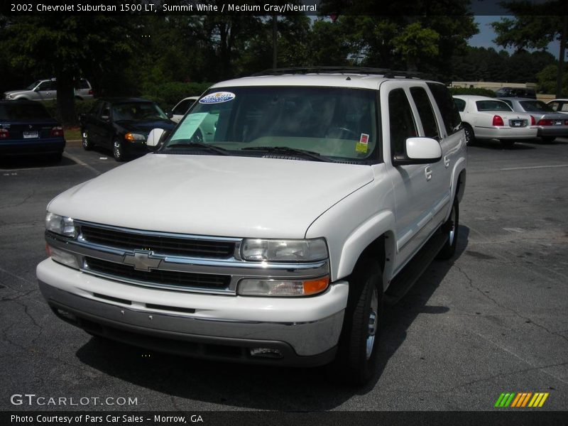Summit White / Medium Gray/Neutral 2002 Chevrolet Suburban 1500 LT