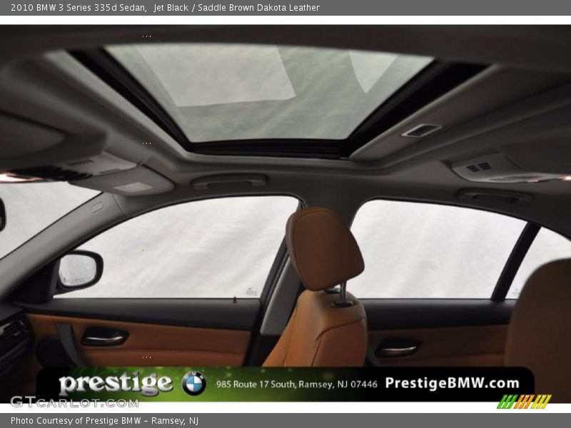 Jet Black / Saddle Brown Dakota Leather 2010 BMW 3 Series 335d Sedan